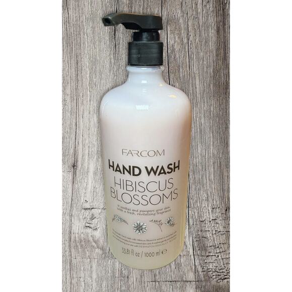 FARMCOM HAND WASH HIBISCUS BLOSSOMS SOOTHES &PAMPERS YOUR SKIN 33.8FLOZ - Picture 1 of 3